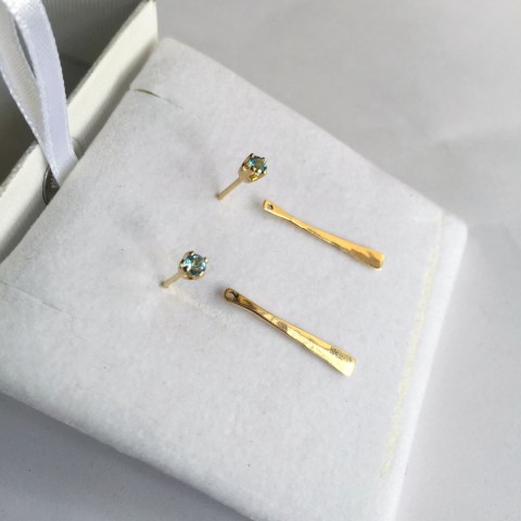 14k Gold, Aquamarines