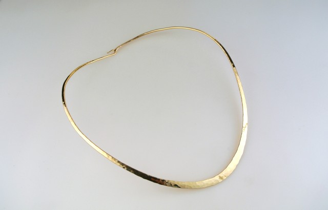 14k Solid Gold Choker