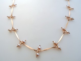 14k Rose Gold, Pearls